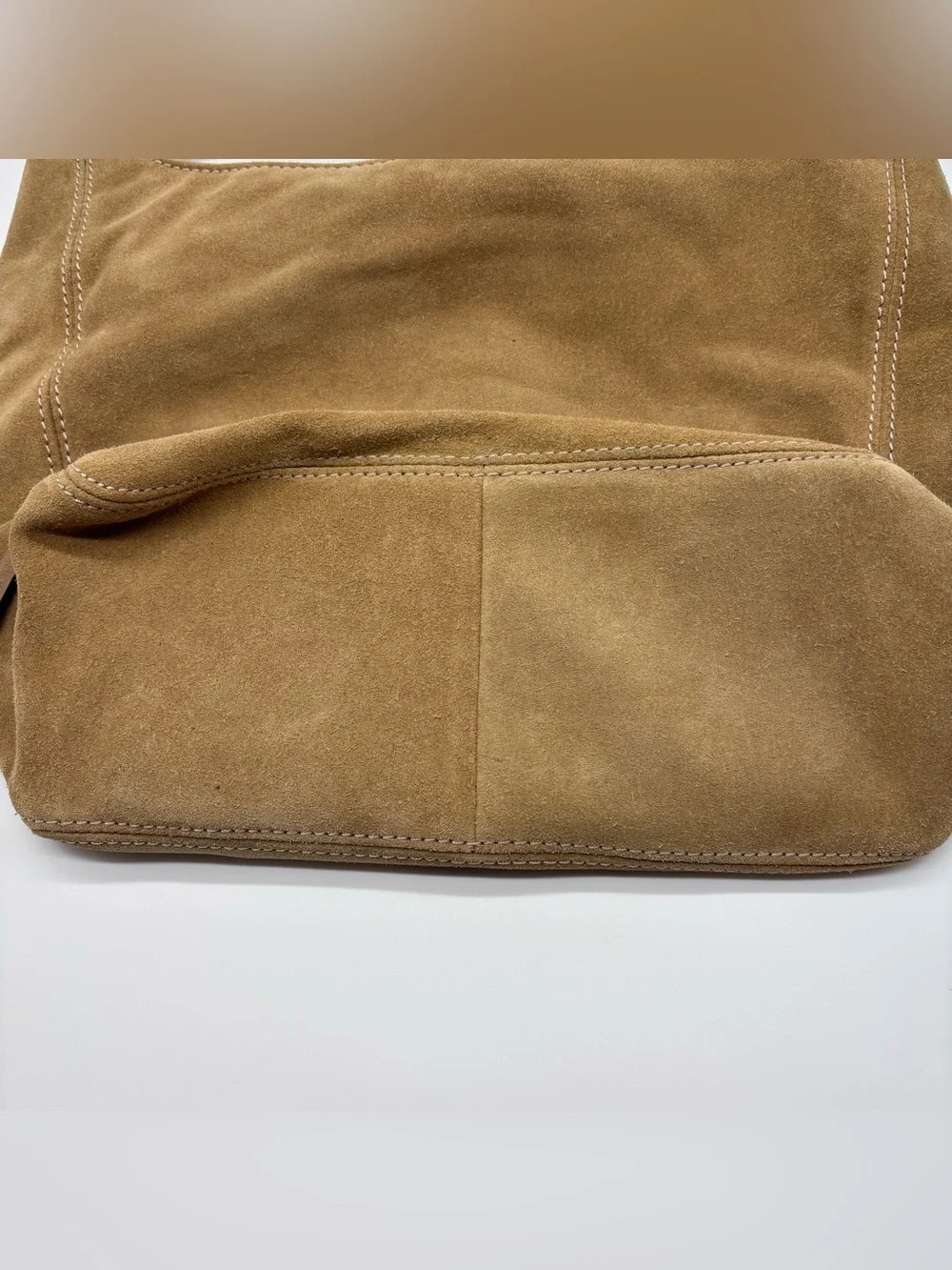 Michael Kors Lena Slouchy Suede Hobo Bag - Camel/Brown